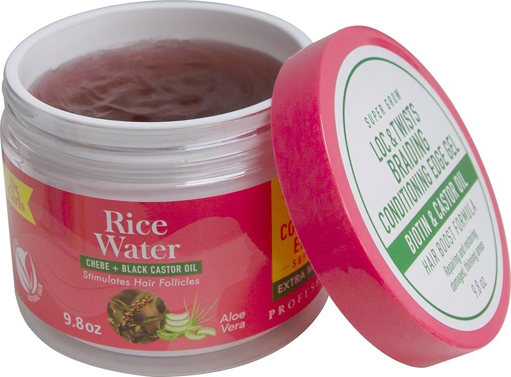 Dr.Girls Super Grow Loc &amp; Twist Braiding Conditioning Gel Biotin &amp; Castor Oil - Chebe
