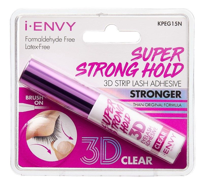 Kiss I Envy Eyelash Adhesive 3D Super Strong Hold Clear