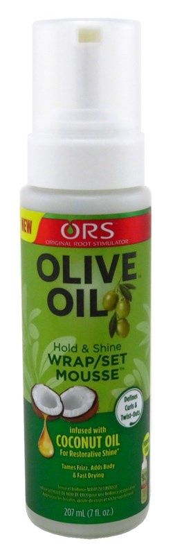 ORS Olive Oil Mousse Wrap/Set Hold &amp; Shine Coconut Oil