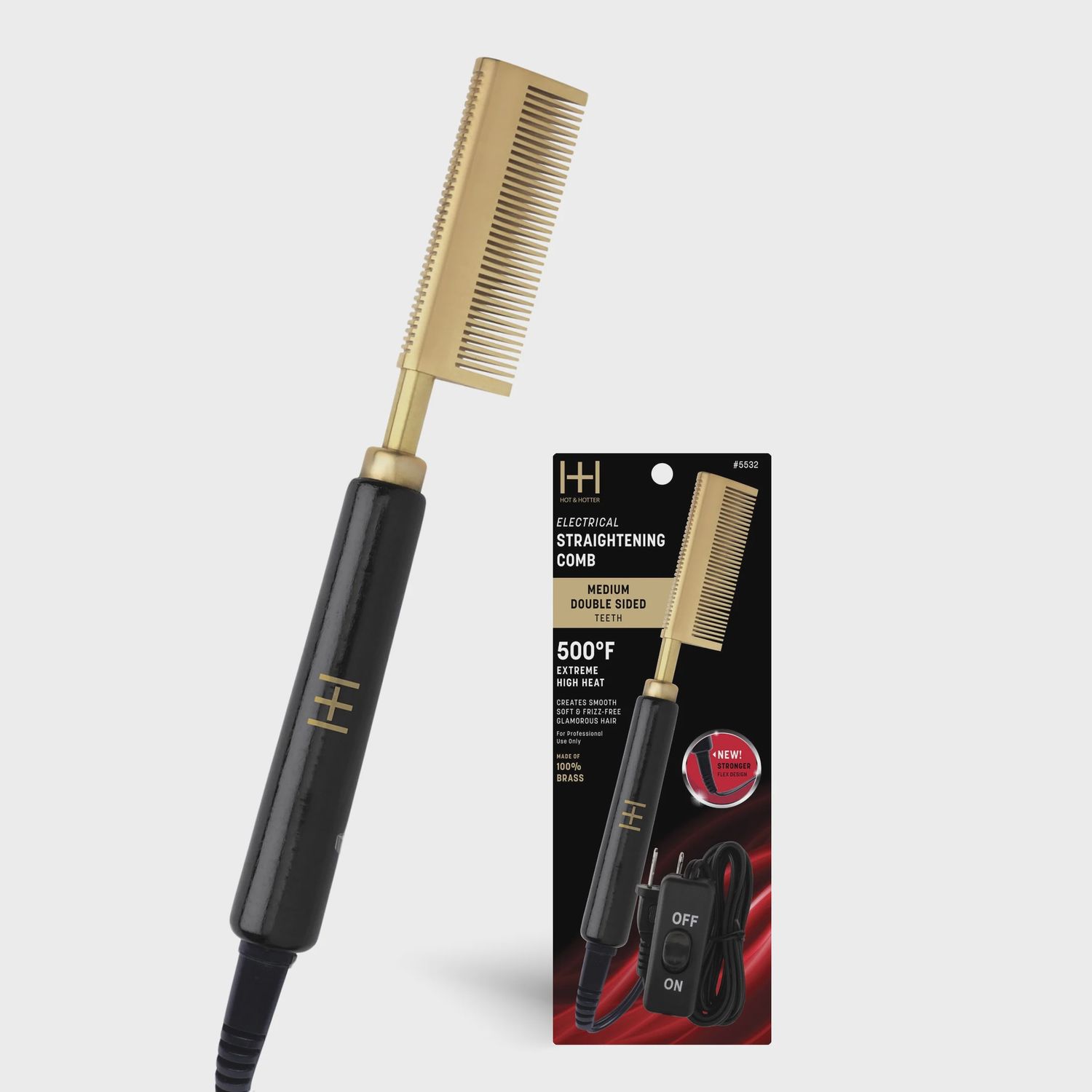 Hot &amp; Hotter Electric Straightening Comb