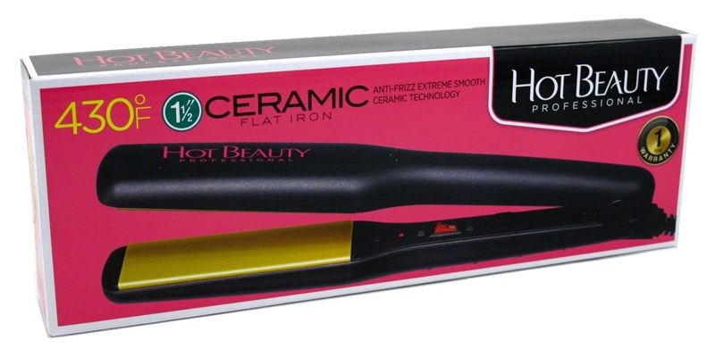 Hot Beauty Ceramic Flat Iron 1.5 inch
