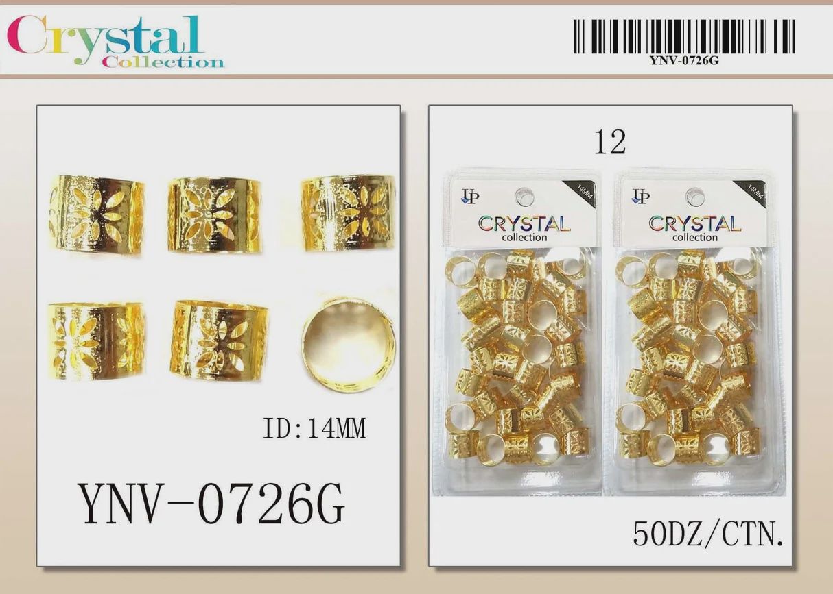 UP Crystal Collection Filigree Tube 14MM