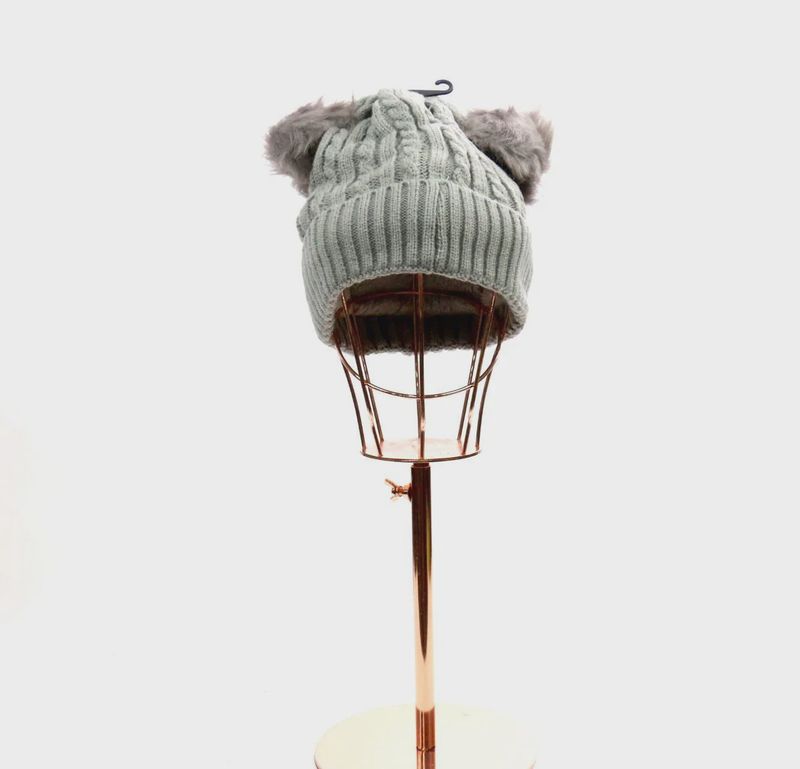 Knitted Double Pom Pom