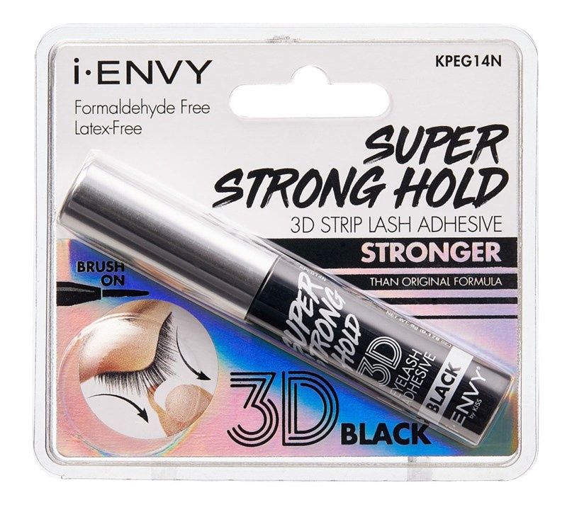 Kiss I Envy Eyelash Adhesive 3D Super Strong Hold Black