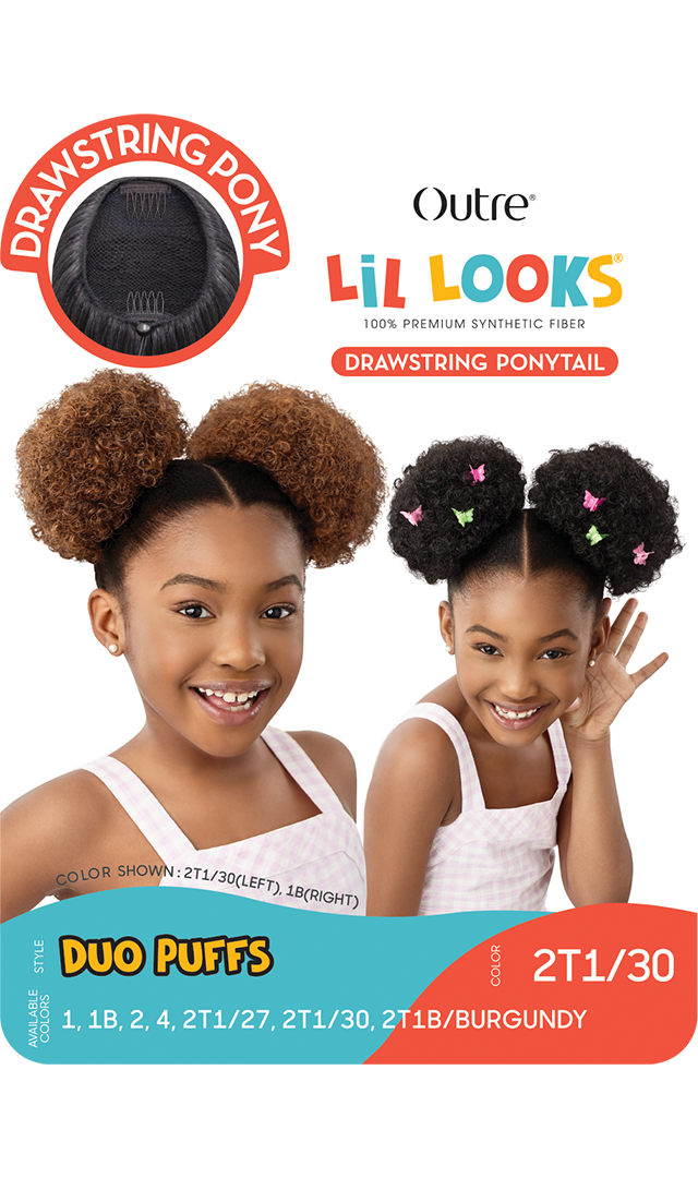 Lil Looks - Drawstring Ponytail - Mini Duo Puffs - 1