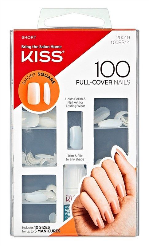 Kiss Full Cover Nails - Short Square