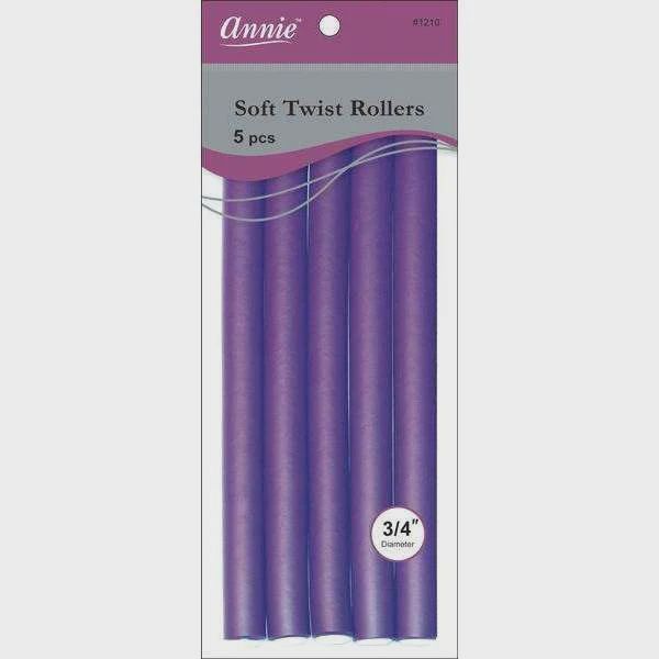 Annie Soft Twist Rollers 3/4" XL Purple