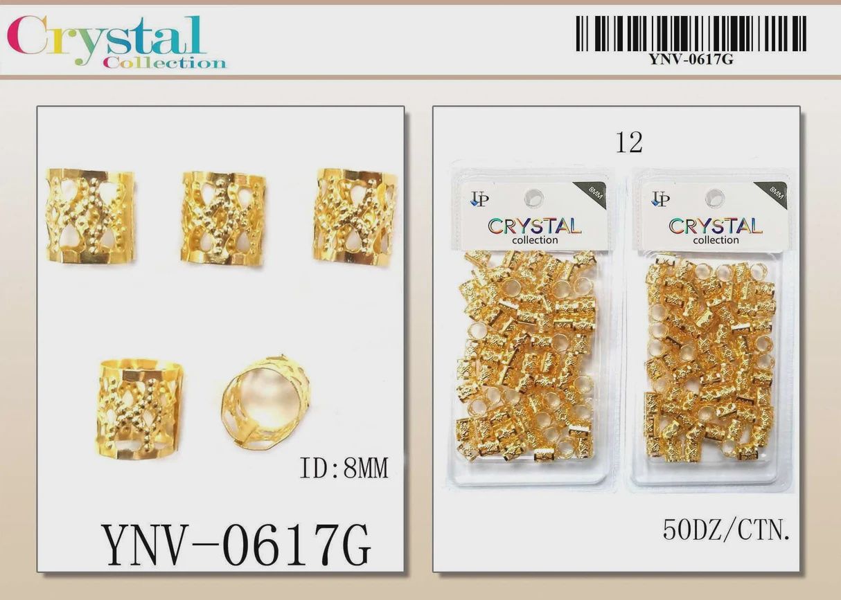 UP Crystal Filigree Tube  8MM