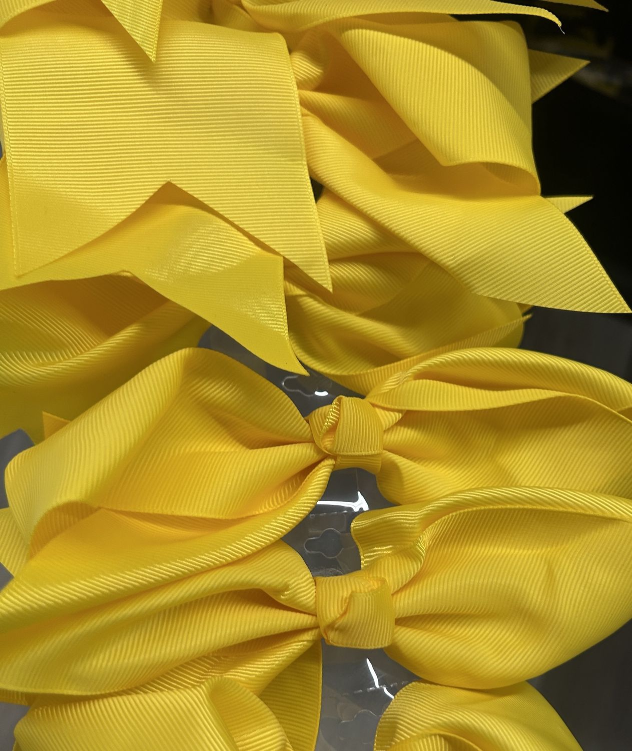 Hair Bow, Color: Yellow