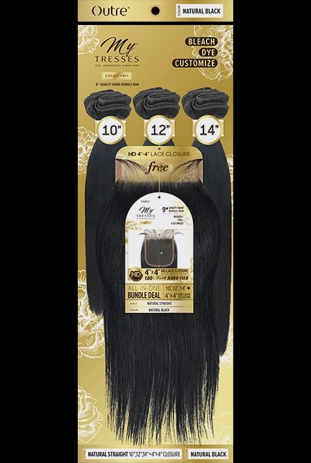 MyTresses-Gold- Natural Straight w/ Closure