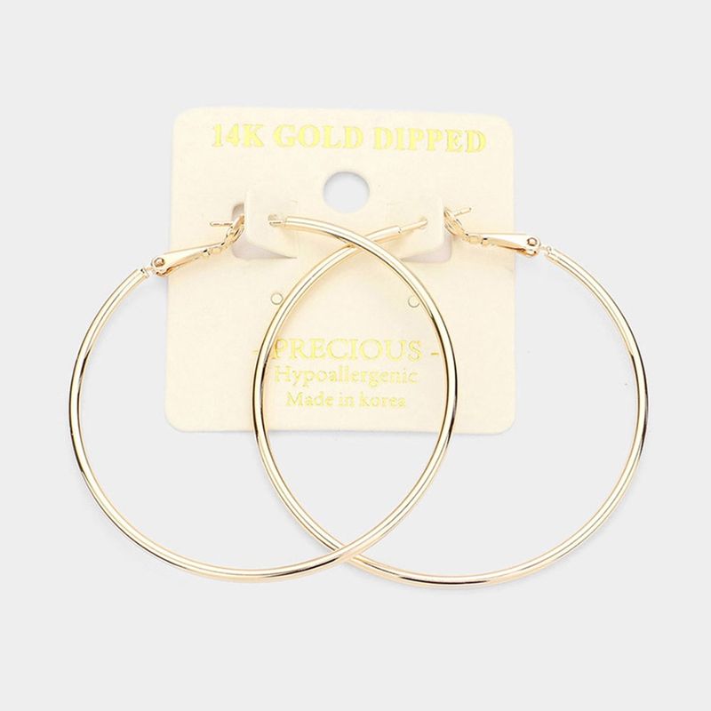 14K Gold Hoop Earrings