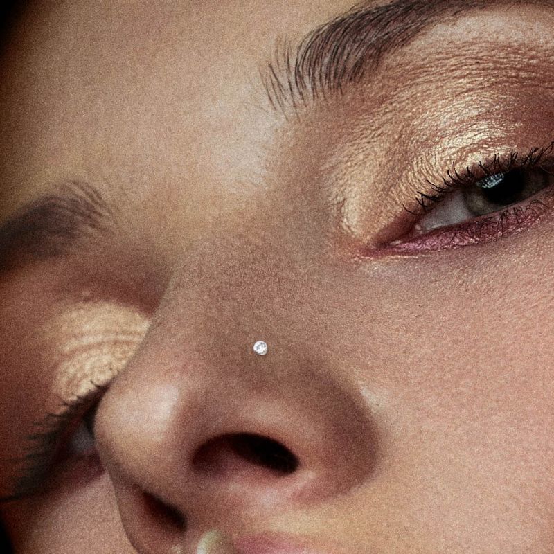 Nose Ring (Pin) 1.0mm Round - Gold