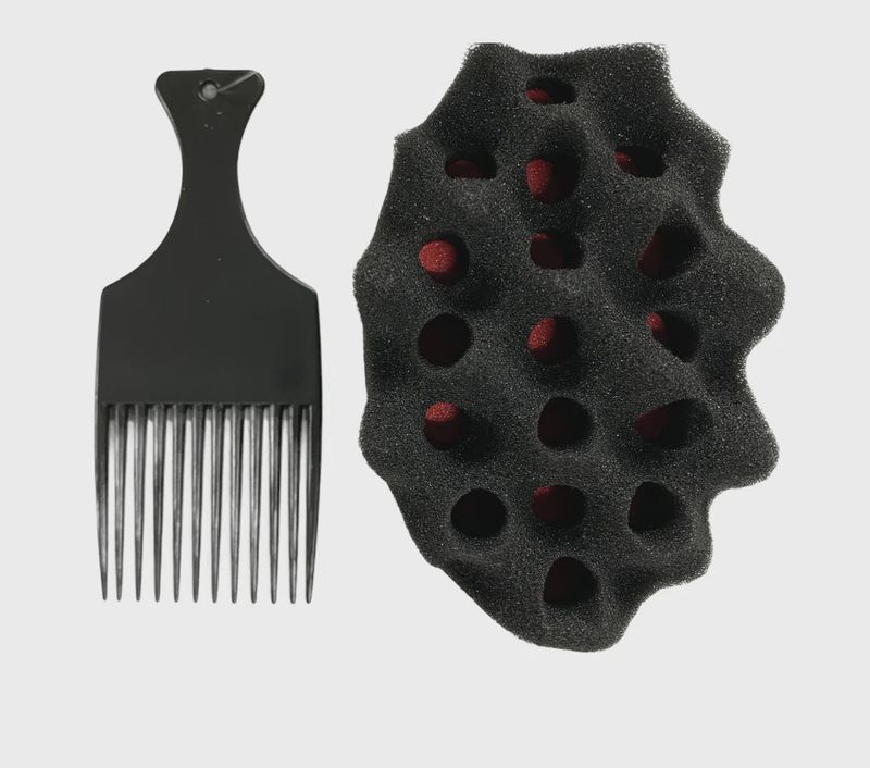 Small Twist Sponge w/ Free Comb