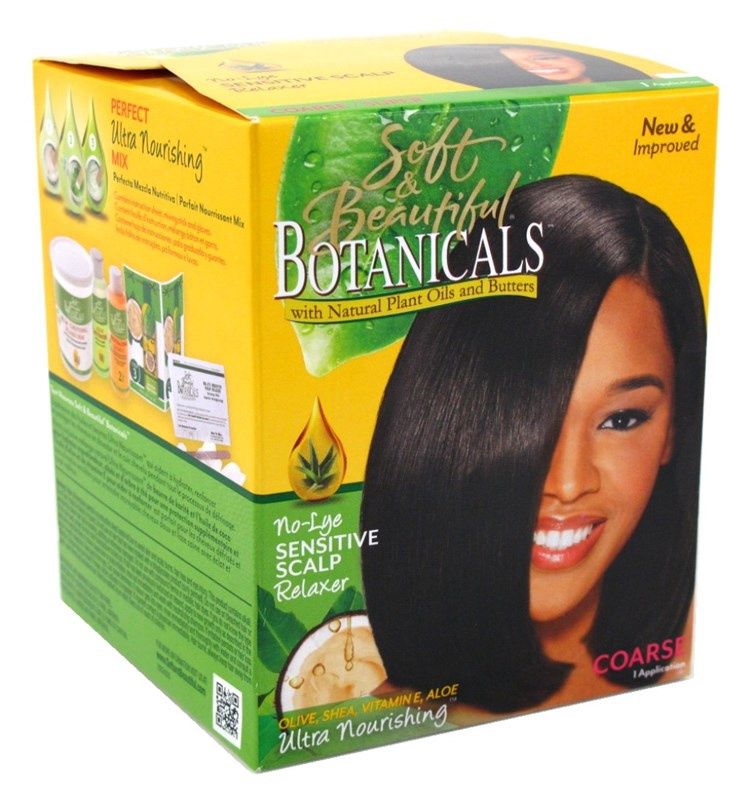 Soft &amp; Beautiful Botanicals Relaxer Kit-Coarse