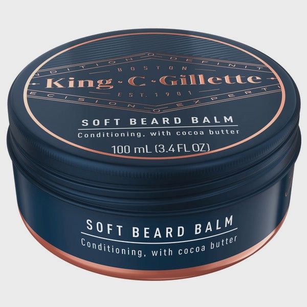 King C Gillette Soft Conditioning Beard Balm w/ Cocoa Butter