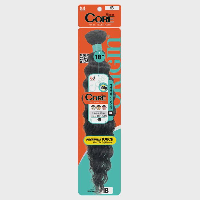 Core Hair Bundles, Color: 1, Length: 18, Texture: Deep Wave