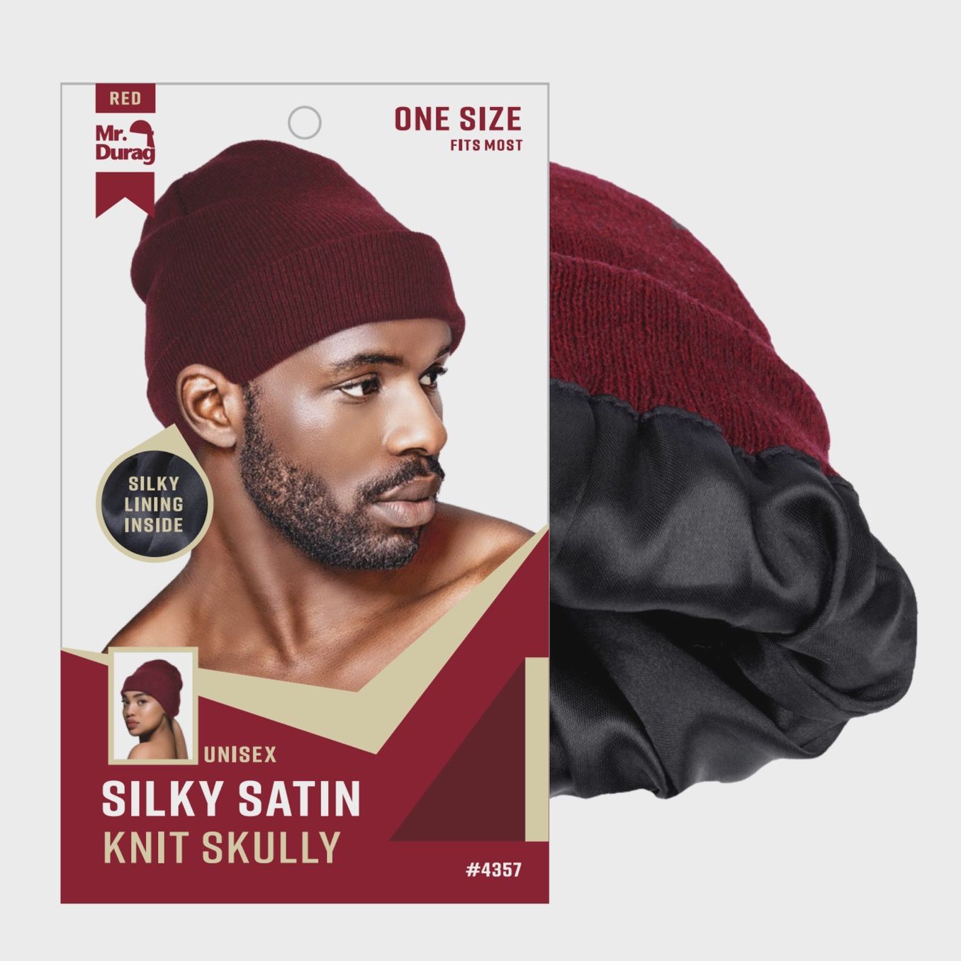 Mr. Durag Silky Satin Knit Skully, Color: Assorted