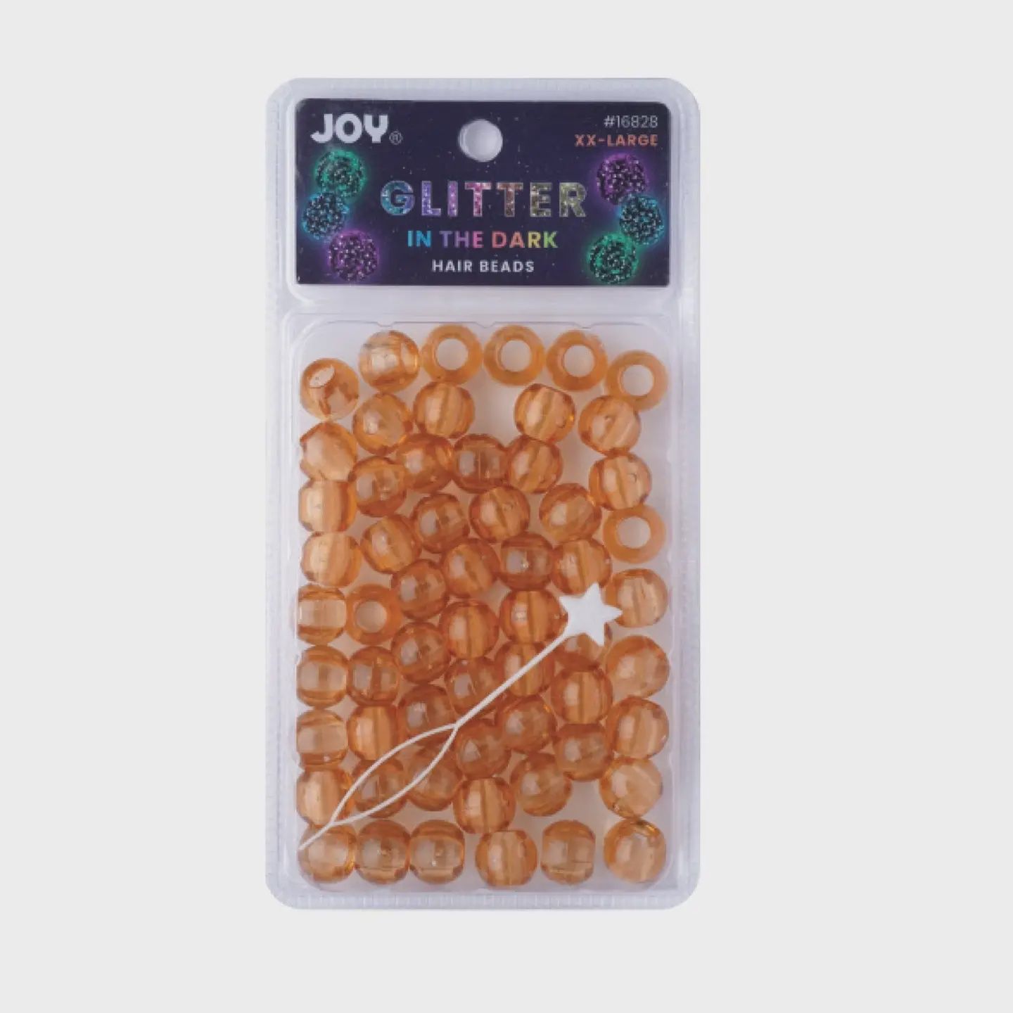 Joy Round Beads XXLarge Glitter Glow Brown