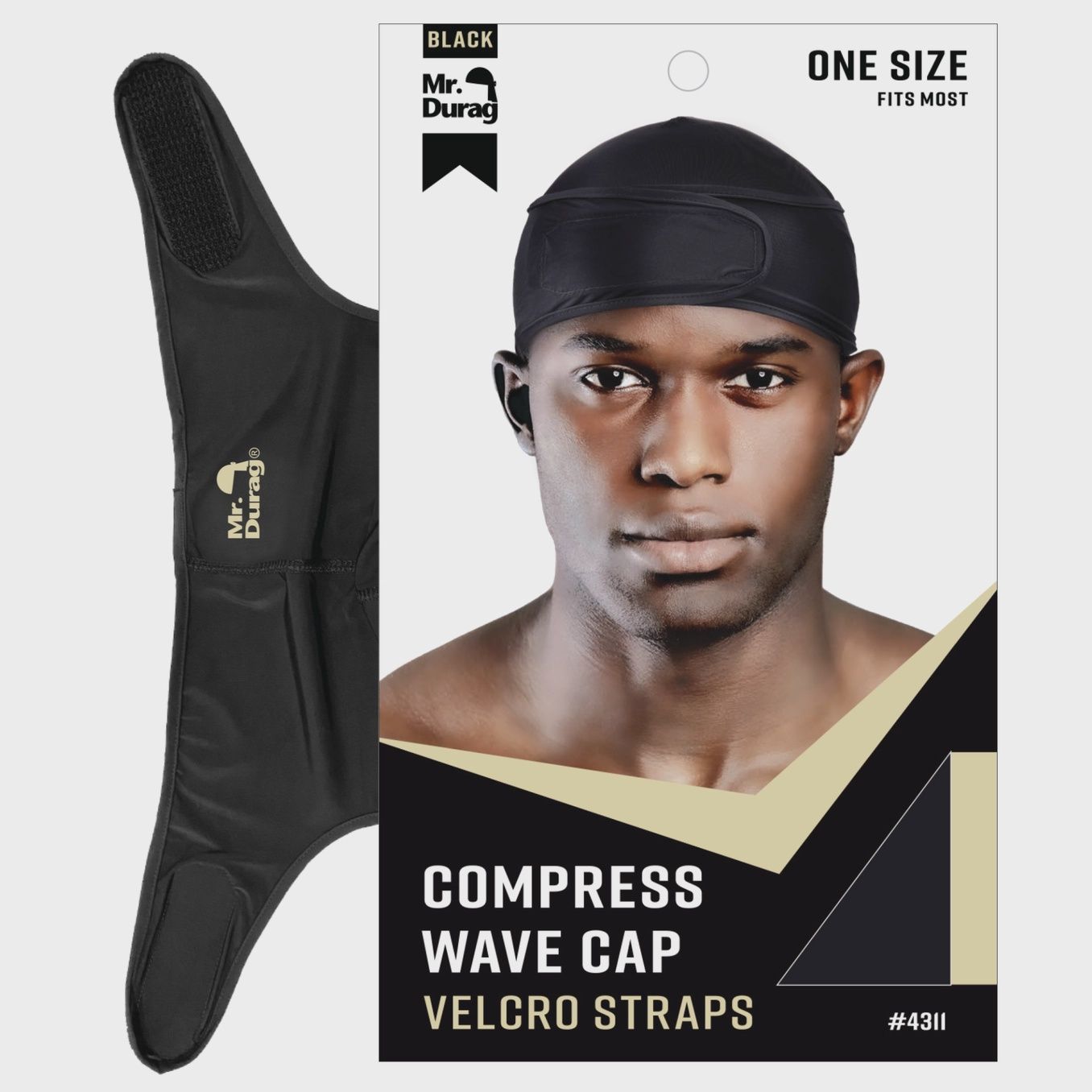 Mr. Durag Spandex Velcro Compress Wave Cap