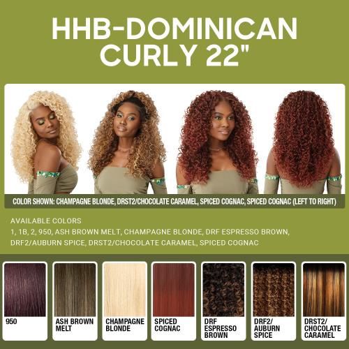 6x5 Dominican Curly 22", Color: DRFESPBRN