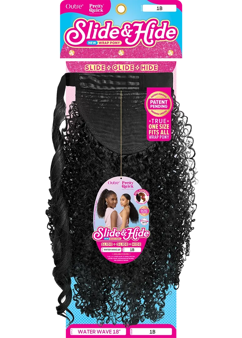 PRETTY QUICK- SLIDE &amp; HIDE- WATER WAVE 18″, Color: 1B