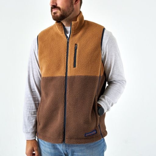 MONTANA VEST, Color: MULTI BROWN, Size: Small