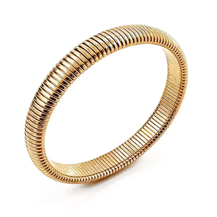 Baia Thin Coil Bangle Bracelet