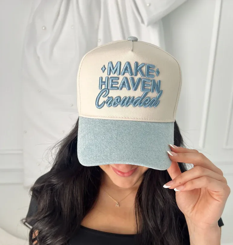 Make Heaven Crowded - Denim Vintage Trucker Hat