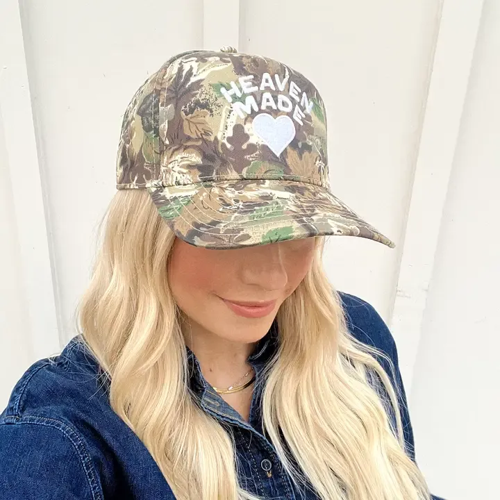 Heaven Made Camo Hat - White