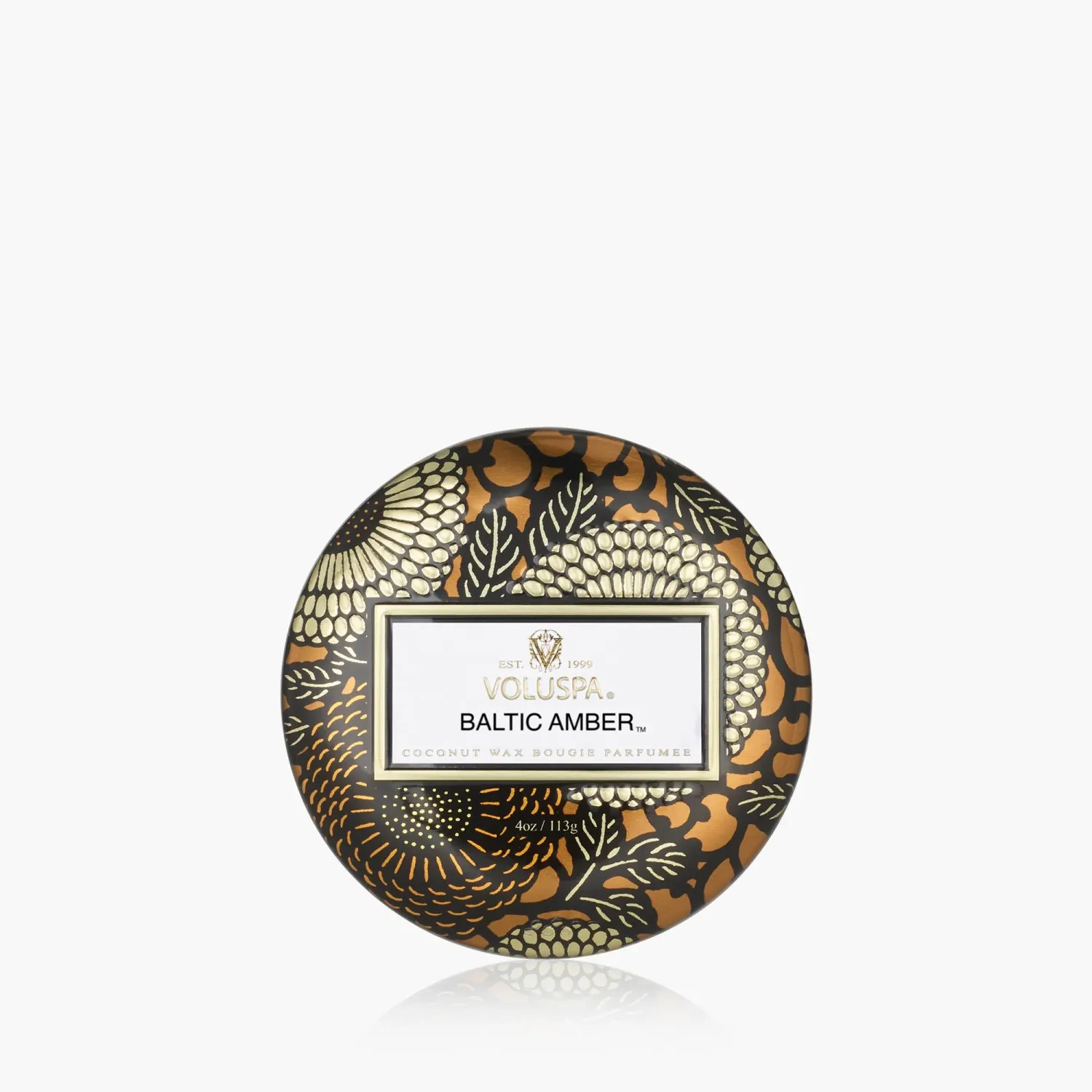 7223 Baltic Amber 3 Wick Tin Candle