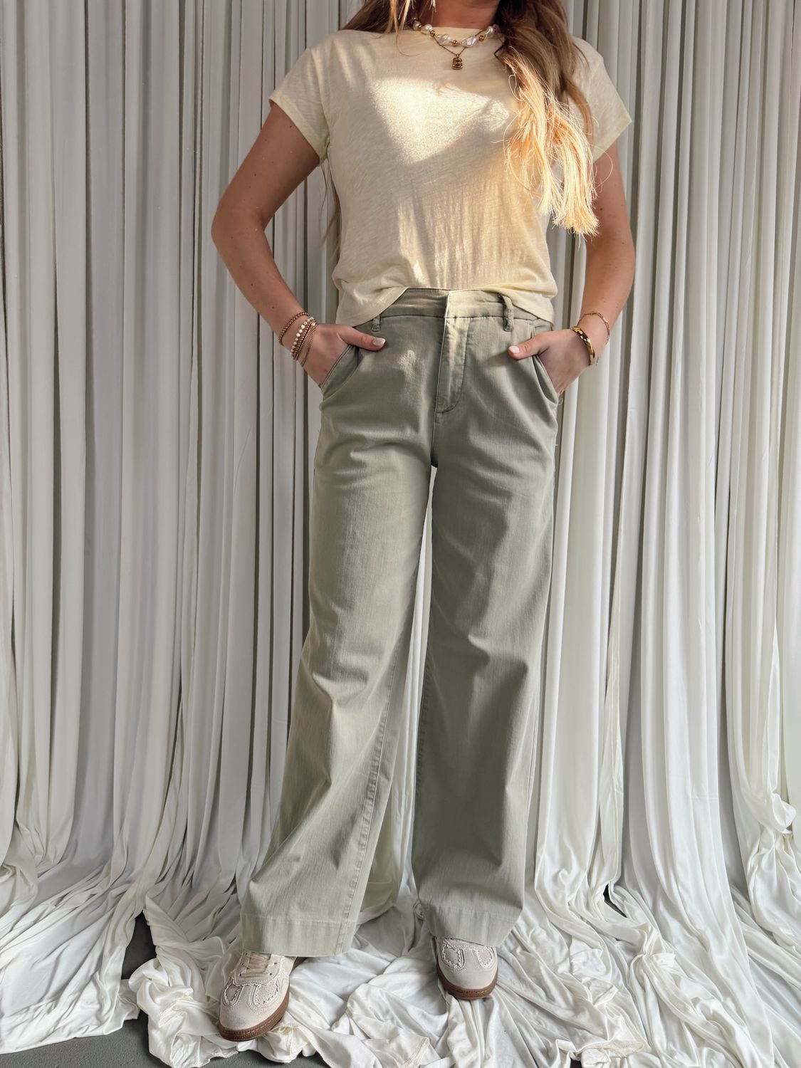 Brandy Trouser Pant - Abbey Stone