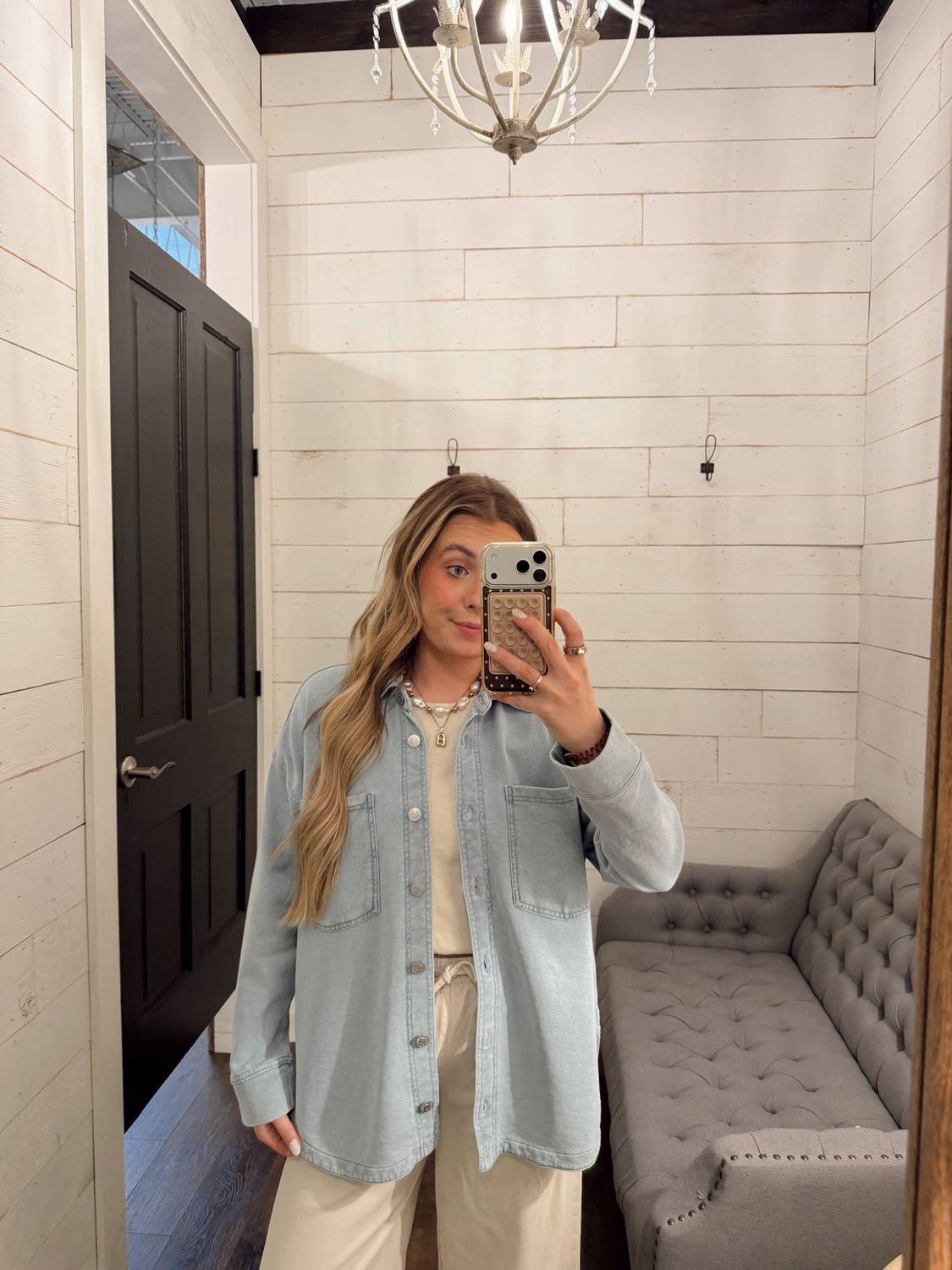 ZJ253868 All Day Knit Denim Jacket