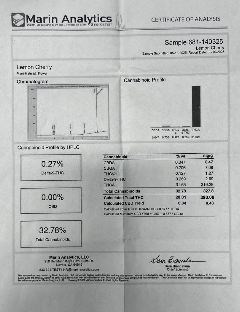 Lemon Cherry - Indica Flower Lemon Cherry - Indica Flower