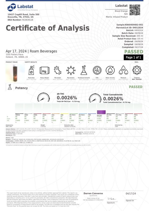 ROAM - THC Seltzer - 10/12 mg THC ROAM - THC Seltzer - 10/12 mg THC