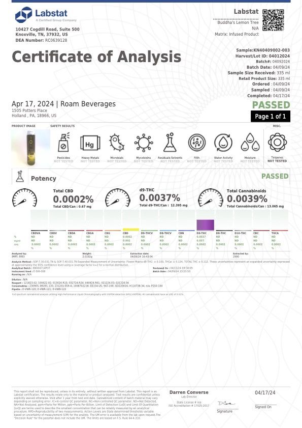 ROAM - THC Seltzer - 10/12 mg THC ROAM - THC Seltzer - 10/12 mg THC