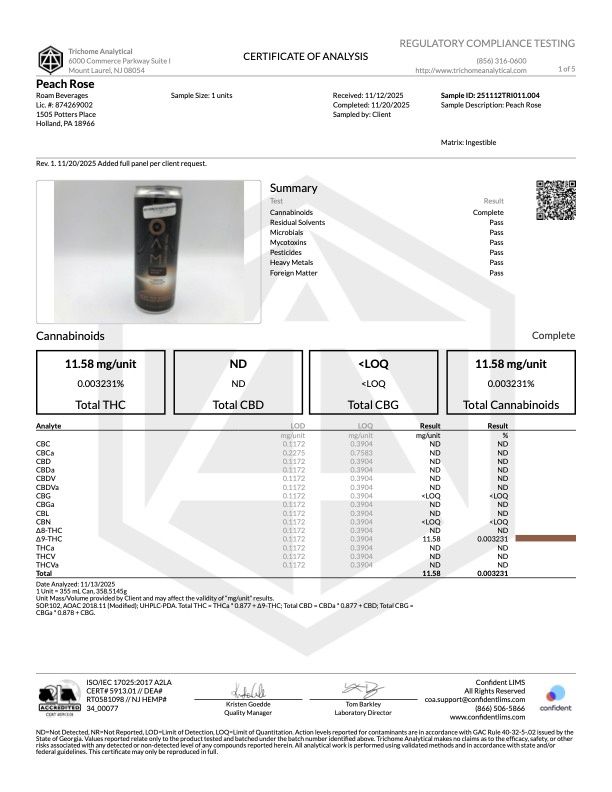 ROAM - THC Seltzer - 10/12 mg THC ROAM - THC Seltzer - 10/12 mg THC