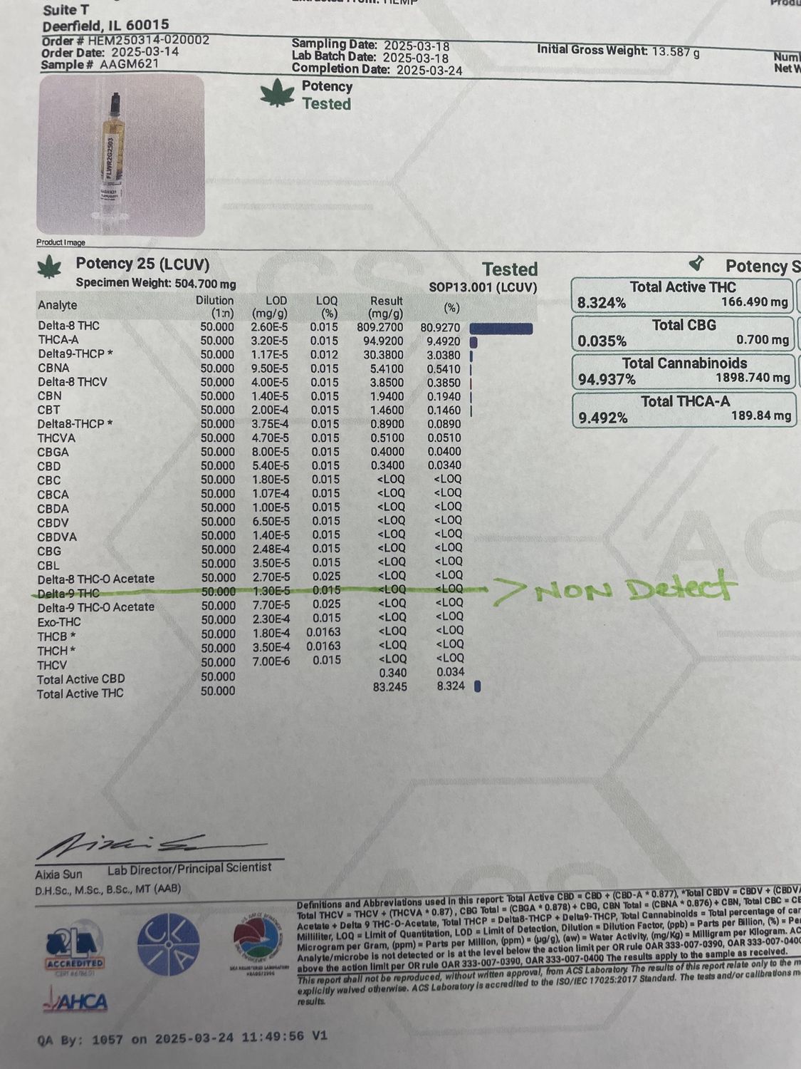 Vape Cartridge - 1 gr Wild Blend - THC Blend