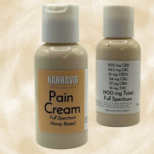 CBD Pain Cream, Size: 3 oz Squeeze Bottle