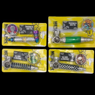 Metal Pipe with Screen &amp; Mini Grinder