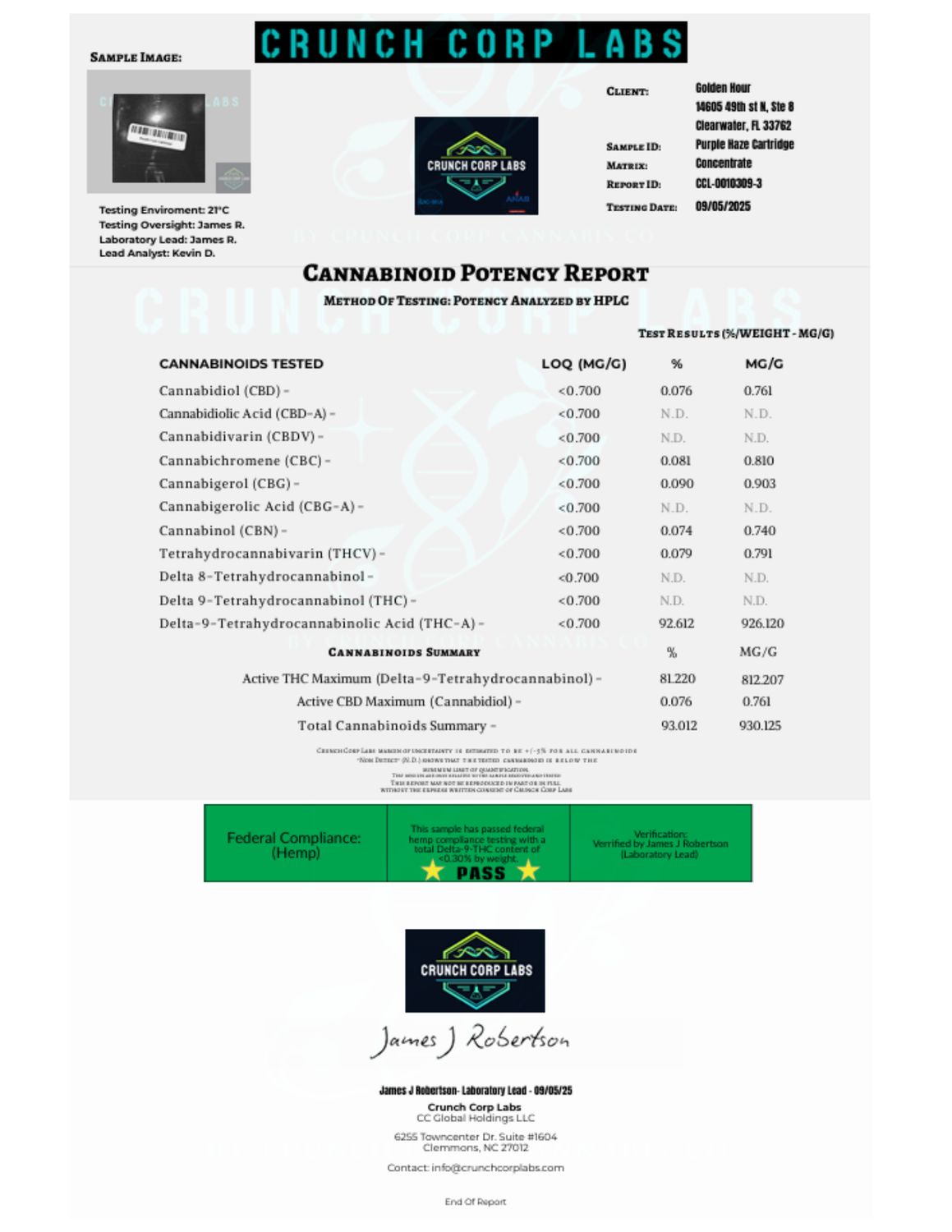 Vape Cartridge - 1 gram - 98% THCA Vape Cartridge - 1 gram - 98% THCA