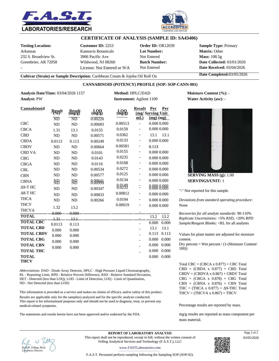 Roll-On Aloe Body Lotion with Jojoba Oil