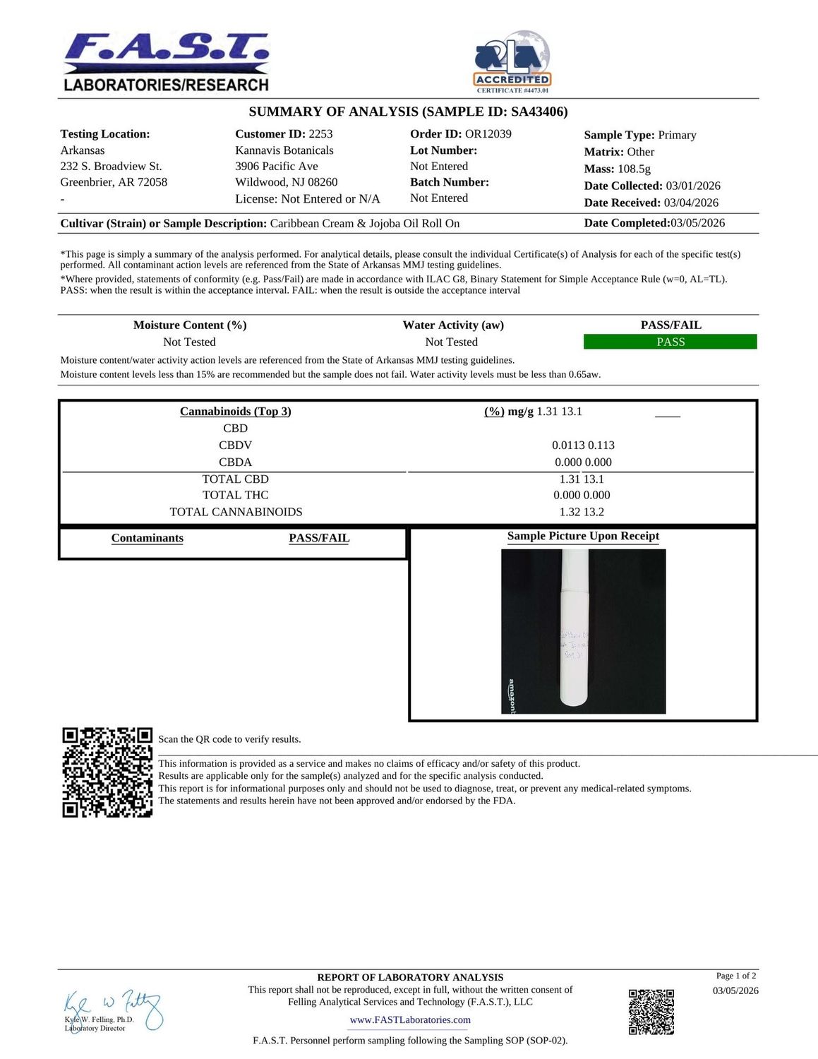 Roll-On Aloe Body Lotion with Jojoba Oil