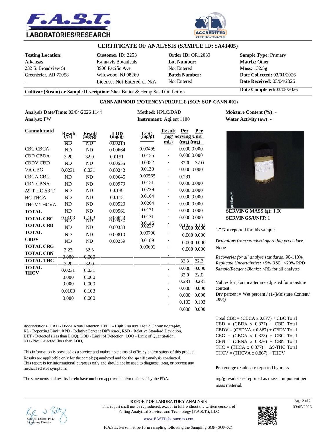 Shea Butter &amp; Hemp Seed Oil Salve