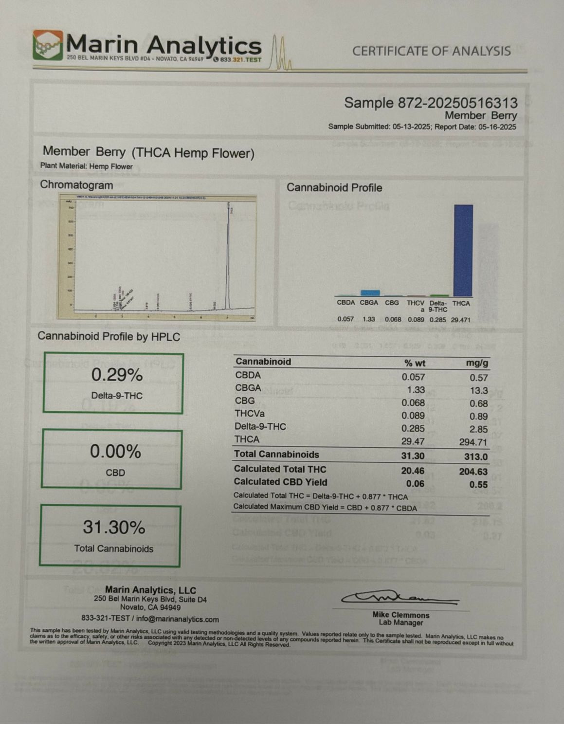 Member Berry - Indica Flower