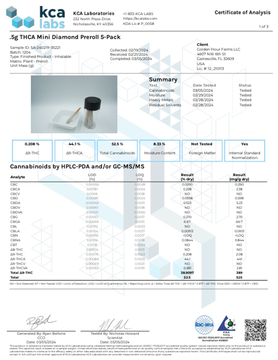 Infused Mini Preroll 5 pack