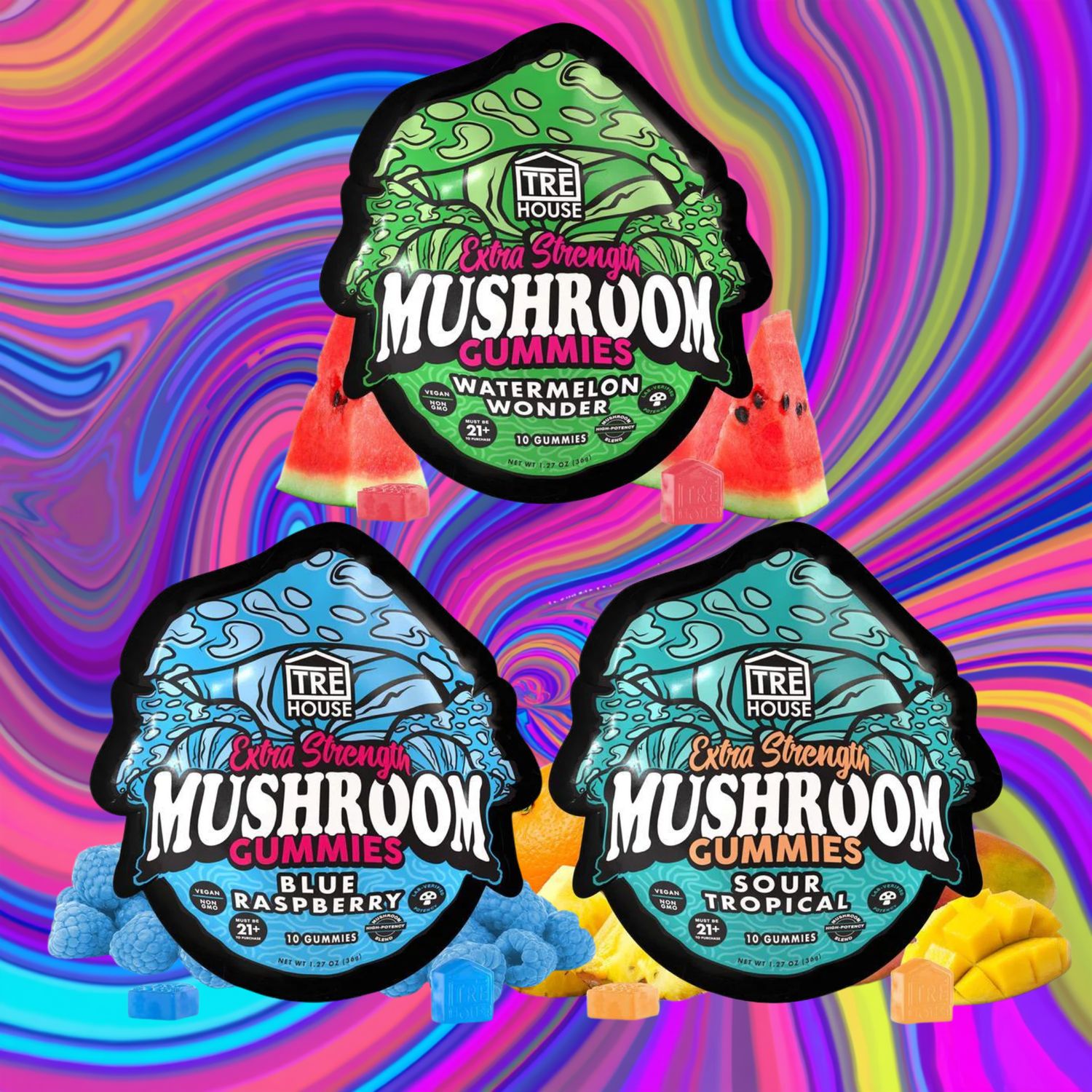 Mushroom Gummies - Extra Strength