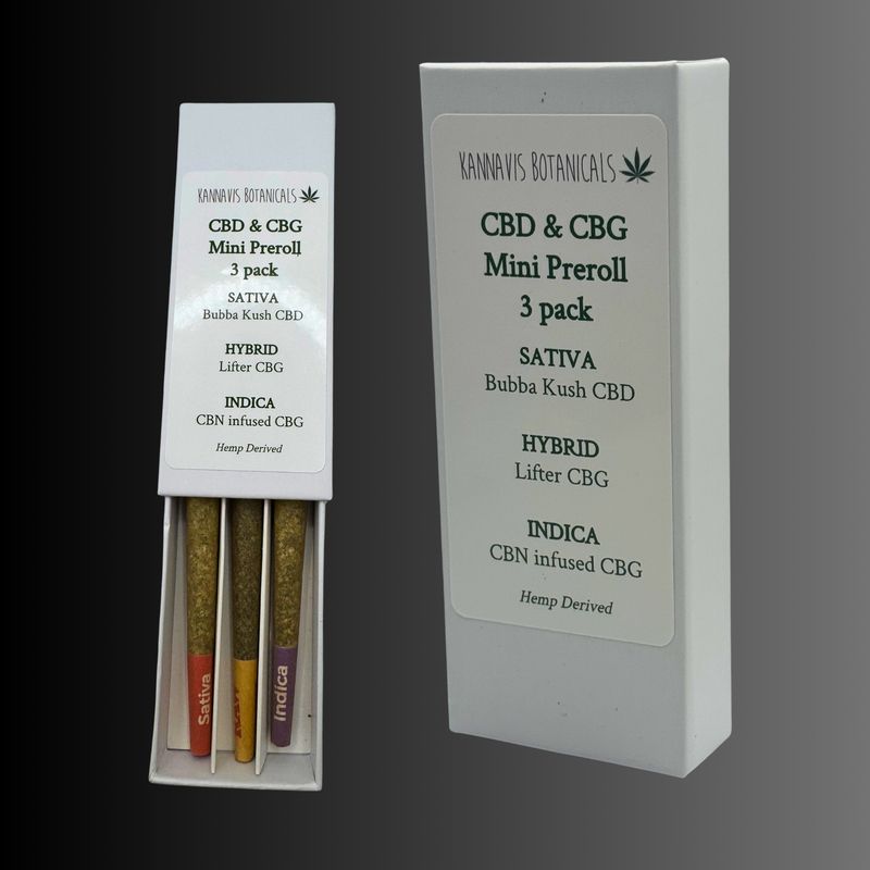 CBD &amp; CBG Mini Preroll 3 pack