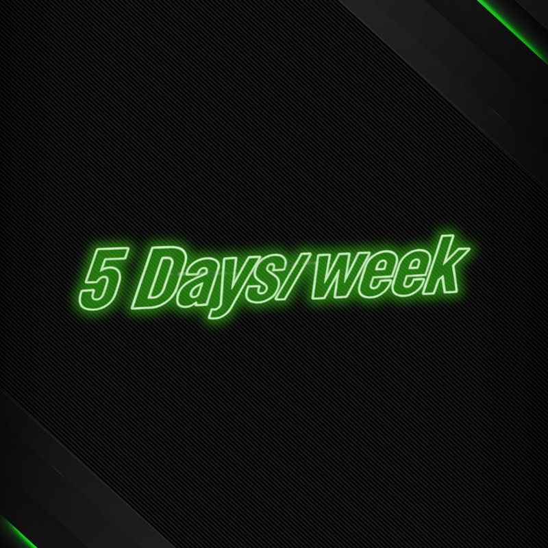 20 Sessions / Month (5 Days per Week)