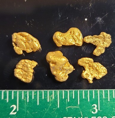 #4 Mesh Gold Nuggets: sold in 2 gram lots #4 Mesh Gold Nuggets: sold in 2 gram lots