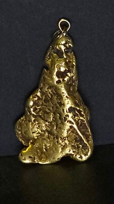 California gold nugget pendant. Seriously nice!
